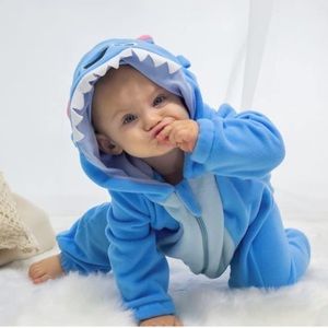 Stitch ID Baby  Romper pajamas Costume double zip 6-12 months